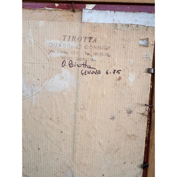 Vintage Signed Seascape Oil Painting by E. Walter | Ocean Waves | Coastal France - Picture 5 of 9